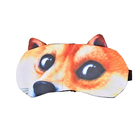 Shiba Dog print luxurious style Sleeping MASK - Picture 1 of 3